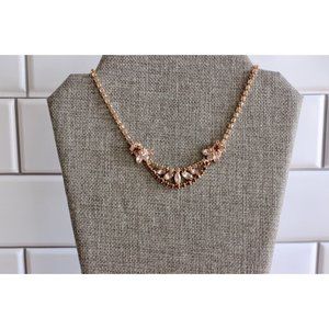 Vintage Purple Rhinestone Gold Tone Choker Regency Era Inspired Bridgerton style
